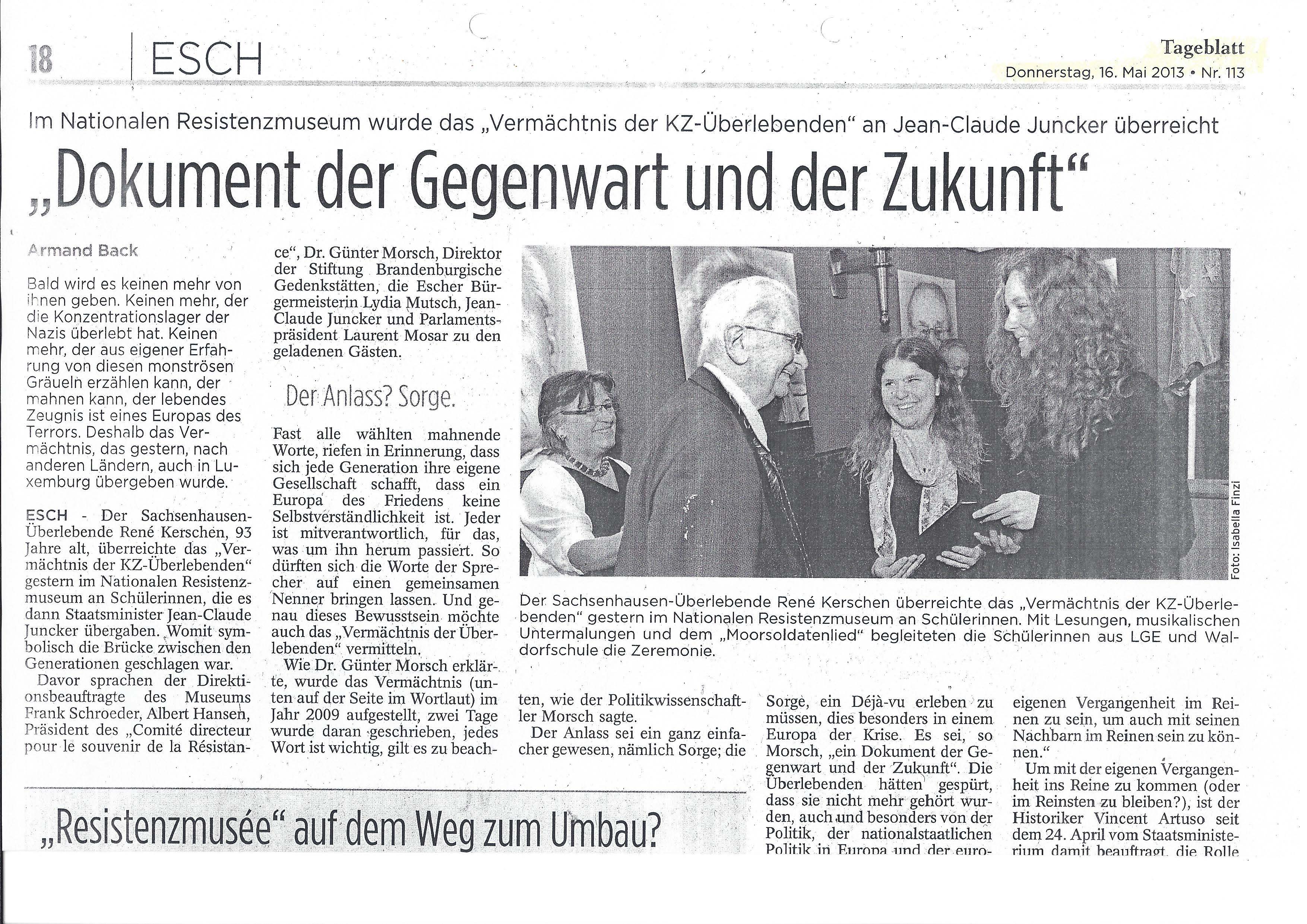 16.05.2013 Tageblatt